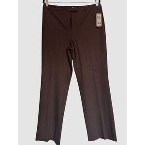 Charter Club Katherine Fit Petite Size 12P Brown Full Length Brown NWT Straight